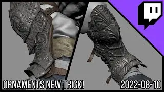 3D Character Sculpting - Marco Plouffe's Twitch Stream of 2022-08-10 - Ornaments New Trick