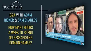Domain Name Livestream (Q&A) 👉 DN Pros Adam Dicker (Canada) and Sam Charles (UK)