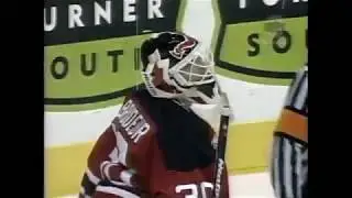 Patrik Stefan first NHL point for Thrashers (1999)