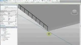 Revit adaptive railing on a curved surface