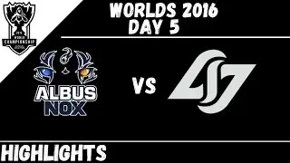 ANX vs CLG | Highlights Worlds 2016 Day 5 | Albus NoX Luna vs Counter Logic Gaming