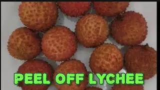 LYCHEE PEELING #viral #asmr