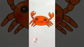 How to draw a crab #drawing #crab #crabdrawing