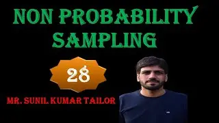 Non Probability Sampling Technique || Part 28 || By Sunil Sir ||