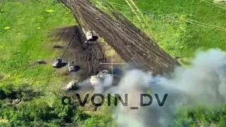 Велико-новоселовское направление: Вот так выглядит попадание колоны ВСУ на минное поле
