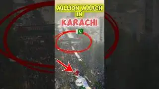 A million people marched for Palestine in Karachi Pakistan 🇵🇰 #shortsfeed #trending #protest