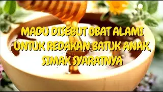 🔥Madu Disebut Obat Alami untuk Redakan Batuk Anak, Simak Syaratnya