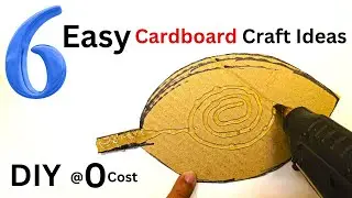 6 EASY Cardboard Craft Ideas | DIY @ 0 Cost | Wall Decoration Ideas | UNIQUE Home Decoration Ideas
