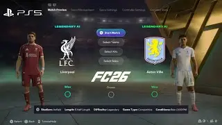 Liverpool vs Aston Villa | Premier League Matchweek 10 | FC 26 Gameplay