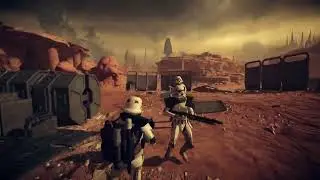 Star Wars Battlefront 2 Geonosis Storm Troopers Vs First Order Ai Battle