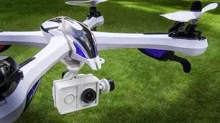 Tarantula X6 Xiaomi Yi 2 axis gimbal test flight