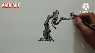 MENGGAMBAR BONSAI DENGAN CARA YANG SIMPEL #tutorialbonsai#menggambarbonsai#tutorial#arirart