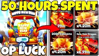 50 HOURS SPENT HATCHING THE NEW YEARS EGG IN TAP SIMULATOR | SO MANY SECRETS!
