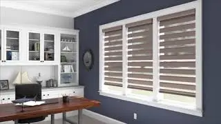 Layered Shades Custom-Crafted by Acadia Shutters