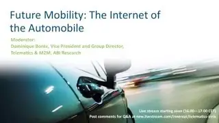 INRIX Panel at Telematics Munich: The Internet of the Automobile (HD)