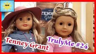 Tenney Grant Comparison with Truly Me #24 American Girl Doll Store February 2017 Logan Everett