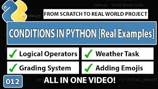 Python Tutorial for Beginners in Urdu | Conditions in Python with Real World Tasks [012]