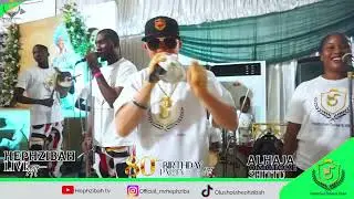 Live Performing for the queen of the day &mdash; happy 80th birthday, Alhaja Omotoke Shittu! 🎉🎶&rdquo;