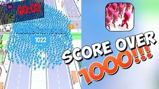 HIGHSCORE IN CROWD CITY!!! VOODOO Gameplay |Kids game roll