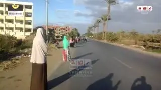 رصد | بنى سويف | سلسلة بشرية بمركز ببا امس