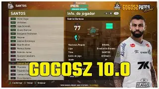 PES 2021 [GOGOSZ PATCH 10.0] FACES E OVERALL DE TODOS OS JOGADORES DO SANTOS - GOGOSZ 2026