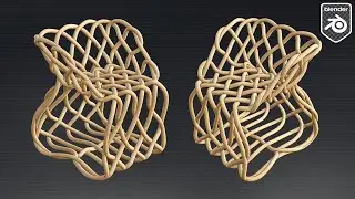 Blender Tutorial - How to Model a Wicker Lounge Chair