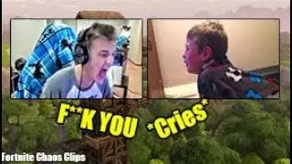 Ninja curses at little kid 