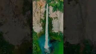 Very beautiful waterfall #shorts #youtube_shorts #relax #shortvideo #waterfall