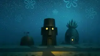 2AM in Bikini Bottom 🌊✨ | 2 Hours of Dreamy Nostalgic Ambience for Sleep & Relaxation