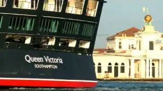 Cunard's Queen Victoria Sailing into Venice