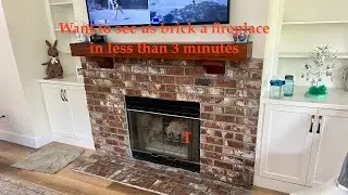 Want to see us brick a fireplace in less than three minutes @keepmakindust