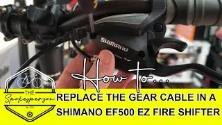 How to change the gear cable on a Shimano EF500 EZ Fire shifter