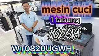 Mesin Cuci 1 Tabung Modena 8 kg WT0820UGWH ✅️