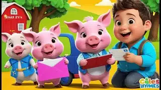 Pig Becomes a Mail Flyer 🐷✉️🎵 | Fun Delivery Adventure | Nursery Rhymes for Kids