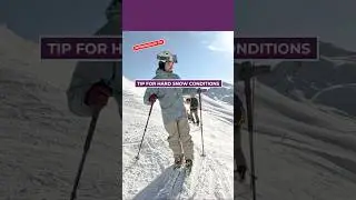 Tip for firm snow conditions - check the sides of the pistes for softer snow #skitips #skiingtips