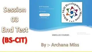 session 3 ka end test।।#2BS-CIT ka end test।। 👍kyp session 3 का  end test। #computer #session