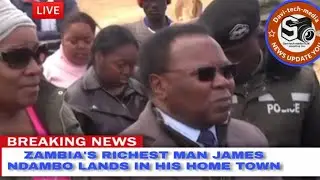 ~Zambia's Richest Man~ James Ndambo Lands In Home Land & Hands Over Church #Update @Davi-tech-media