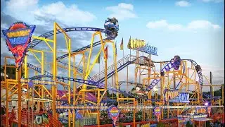NEW ROLLERCOASTER AT FANTASY ISLAND | Spinning Racer