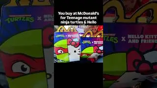 Pure genius marketing on McDonald&rsquo;s kids meal toy using Hello Kitty & TMNT collaboration #hellokitty