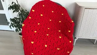 Bal Peteği model battaniye ❤️Kalpli puffy battaniye 