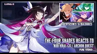 🌙Реакция The 4 Shades на LUNA-III &bull; Nod-Krai &bull; 6.1 Archon Quest || TEYVAT X GL2 || [ПОЛНОЕ ВИДЕО]