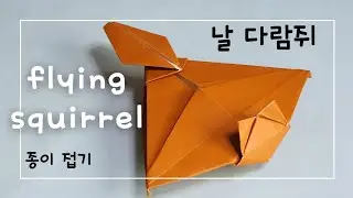 22. 날 다람쥐 종이 접기(날날이)/flying squirrel origami.(name:Nalnari)