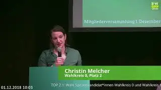 181201MV Christin Melcher bewirbt sich auf Platz 2 im Wahlkreis 0.