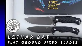 Lothar Bat Fixed Blade First Look | Best Flat Ground Budget D2 Knife | Bushcraft & Fire Prep?