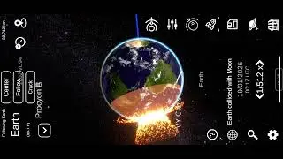 The moon wakes up: moon collision on earth 