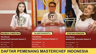 Para Juara MasterChef Indonesia Season 1-12🏆