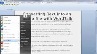 WordTalk Converting text into MP3
