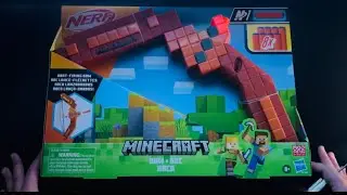 Распаковка и обзор лука NERF Minecraft