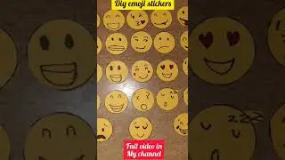 homemade diy emoji stickers | full video link in description | #trending  #allroundergauri #shorts