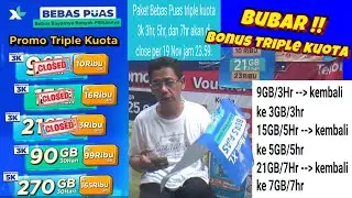 Bonus Triple Kuota XL Bubar 